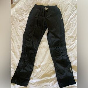 Black MEC rain pants great condition Reflective stripesVelcro & zipper pant legs